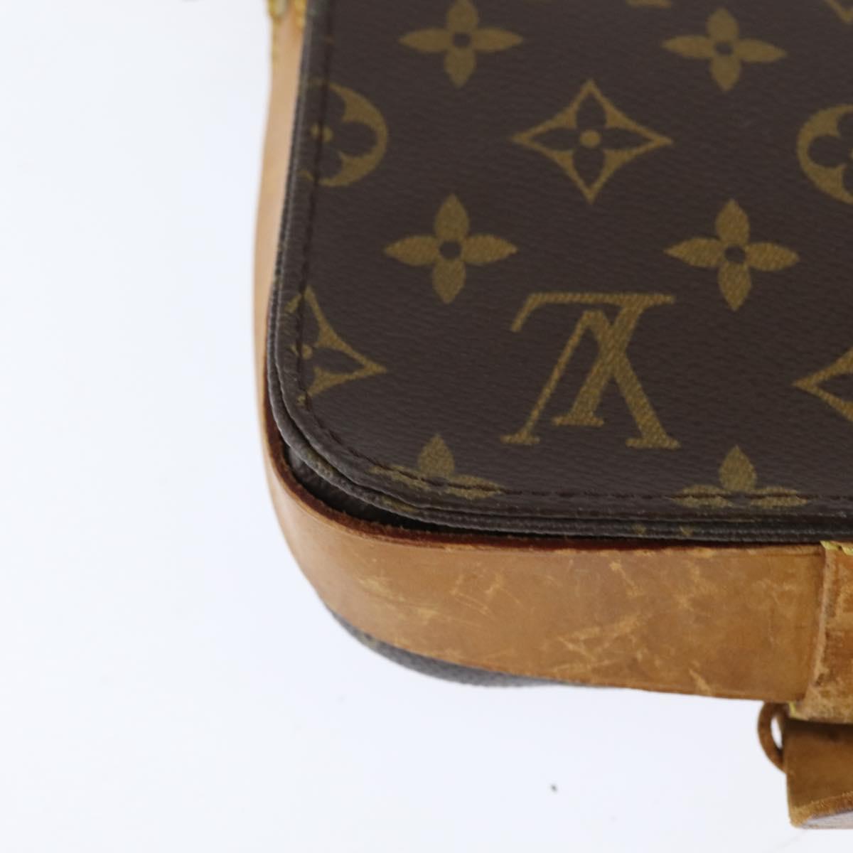 LOUIS VUITTON Monogram Cartouchiere PM Shoulder Bag M51254 LV Auth BA6639