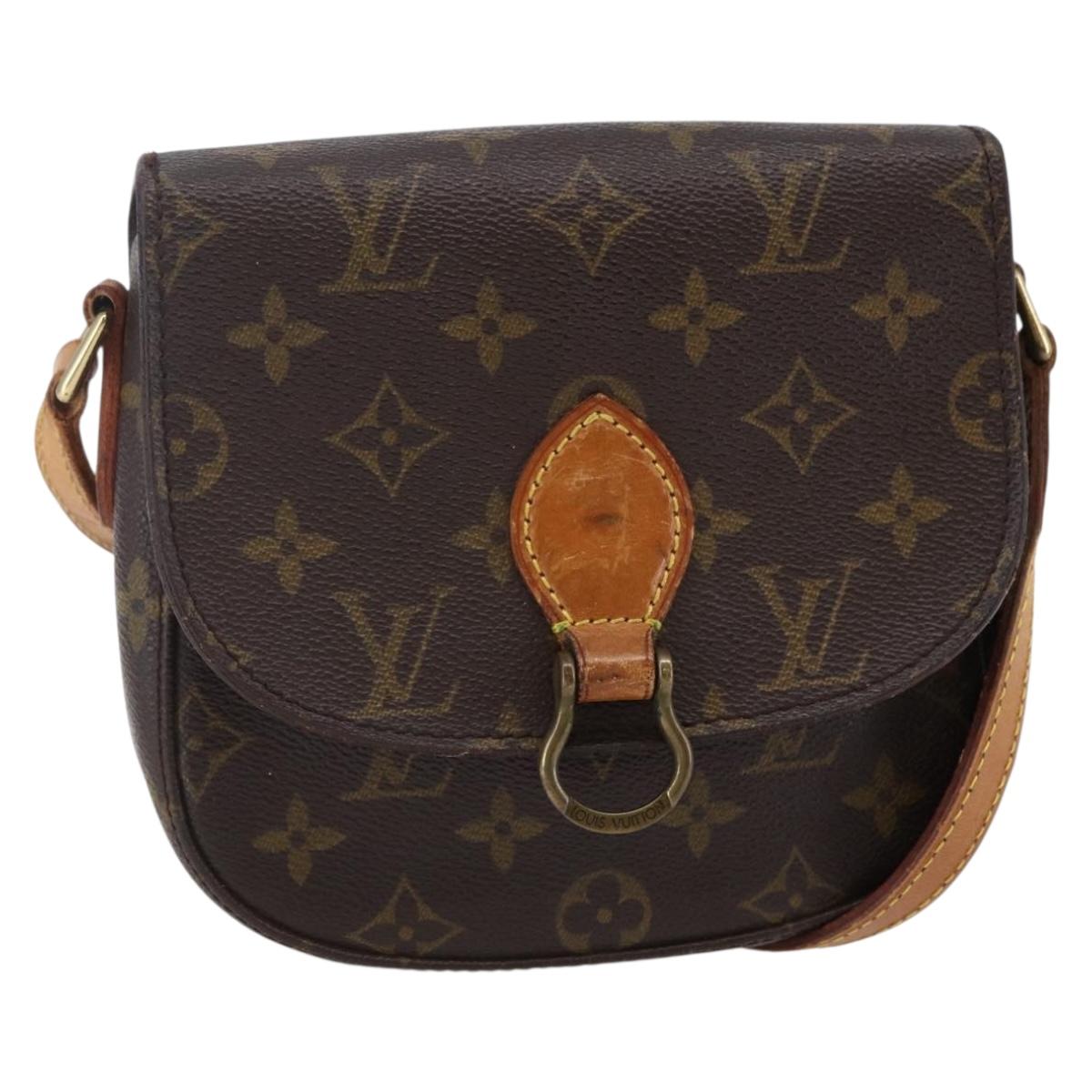 LOUIS VUITTON Monogram Saint Cloud PM Shoulder Bag M51244 LV Auth BA6641