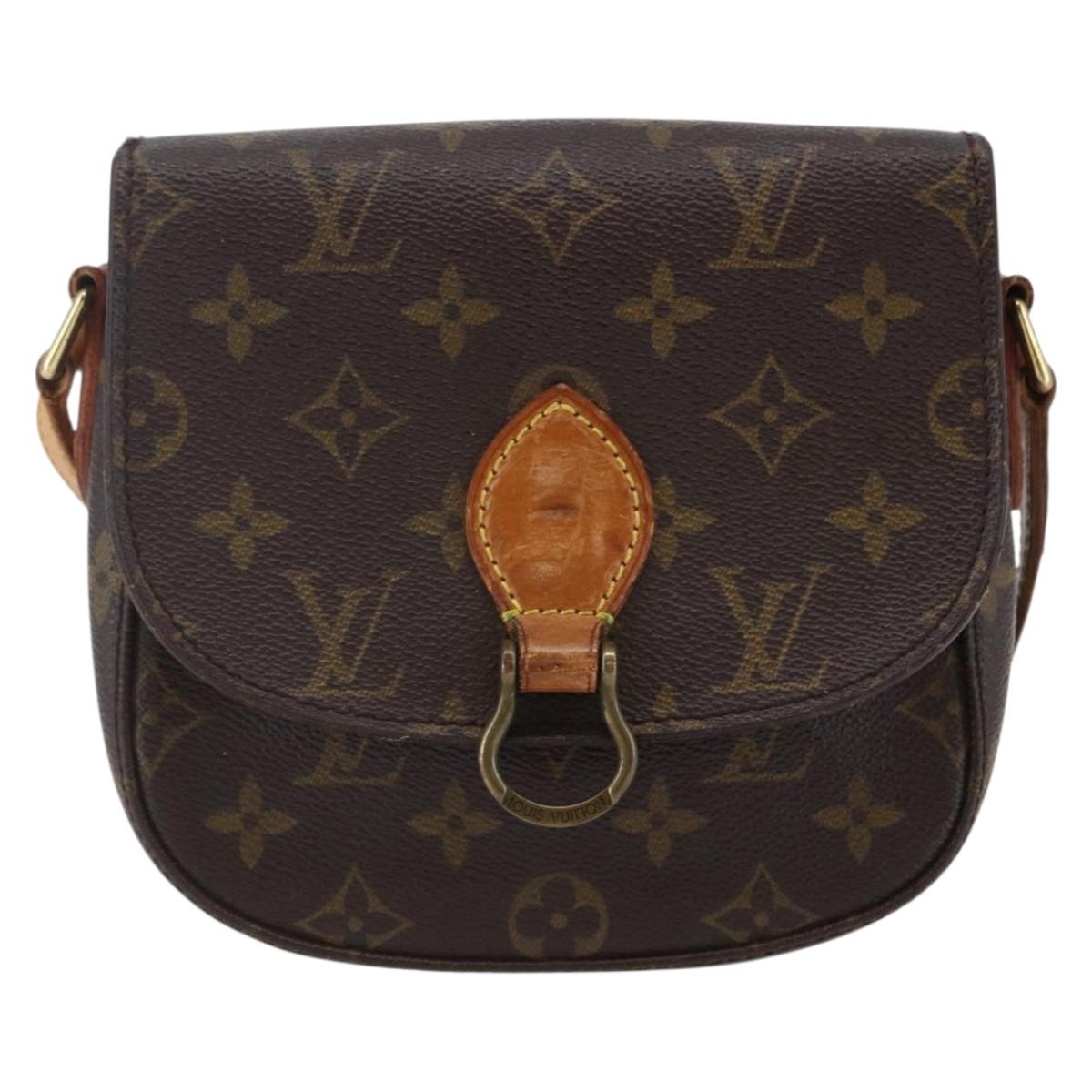 LOUIS VUITTON Monogram Saint Cloud PM Shoulder Bag M51244 LV Auth BA6641
