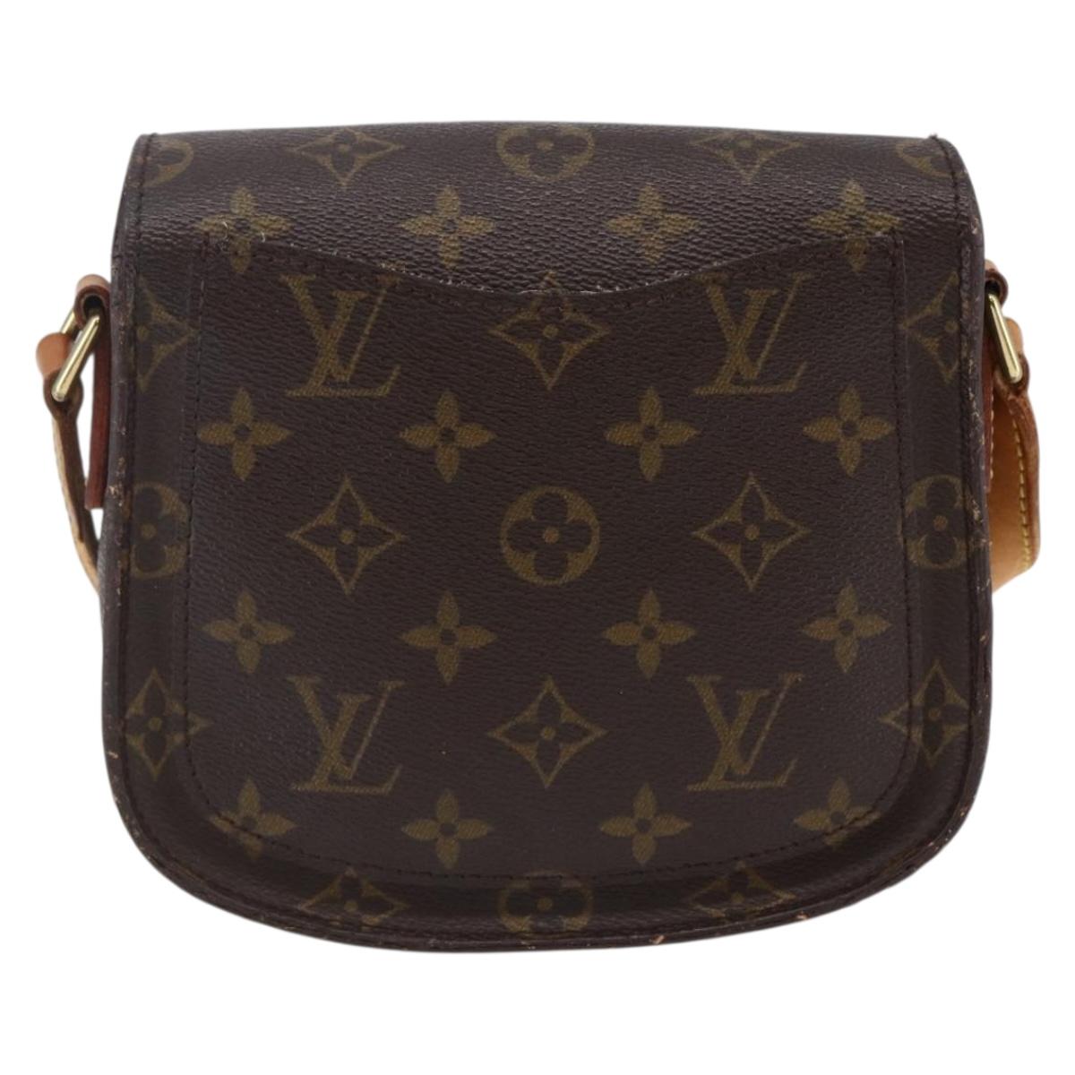 LOUIS VUITTON Monogram Saint Cloud PM Shoulder Bag M51244 LV Auth BA6641