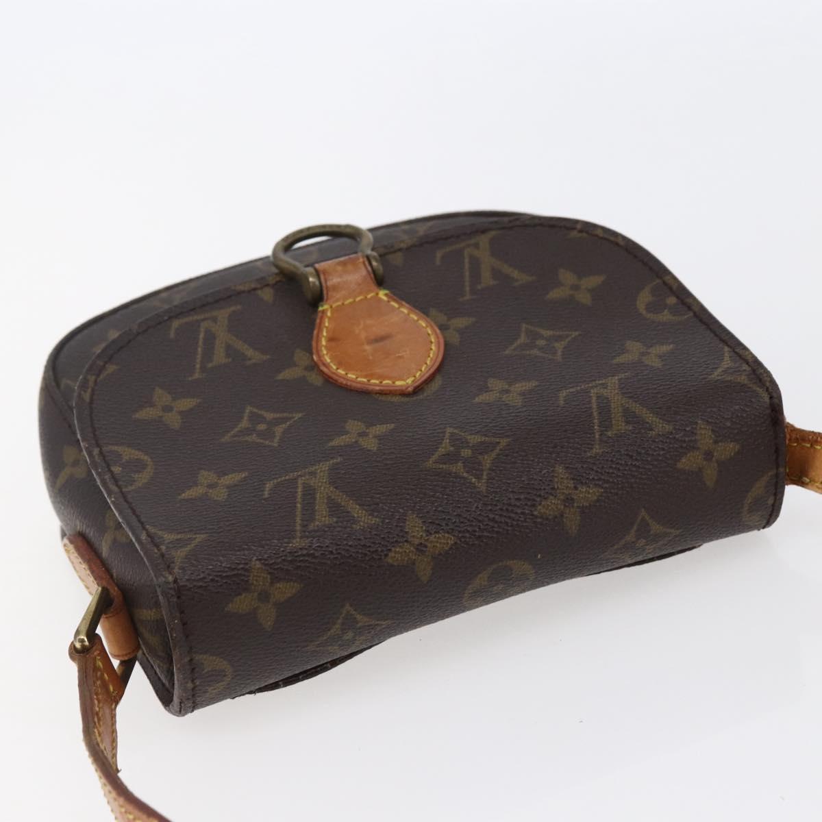 LOUIS VUITTON Monogram Saint Cloud PM Shoulder Bag M51244 LV Auth BA6641