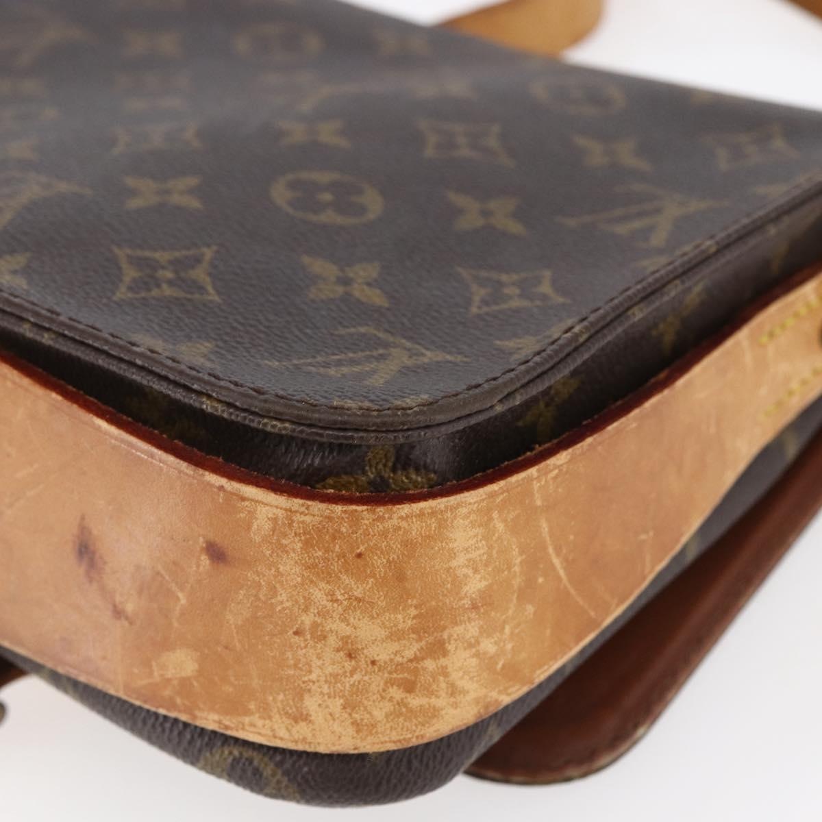 LOUIS VUITTON Monogram Cartouchiere MM Shoulder Bag M51253 LV Auth BA6642