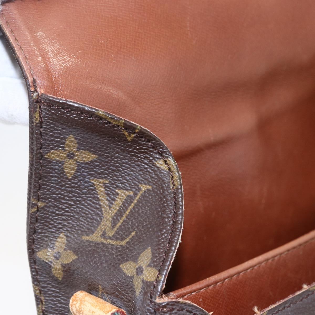 LOUIS VUITTON Monogram Cartouchiere MM Shoulder Bag M51253 LV Auth BA6642