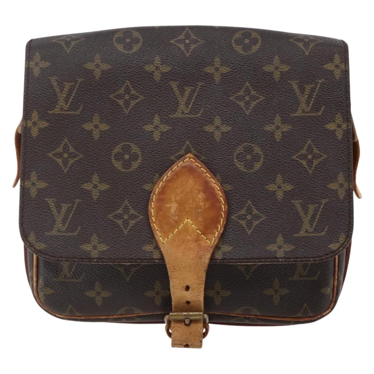 LOUIS VUITTON Monogram Cartouchiere MM Shoulder Bag M51253 LV Auth BA6642