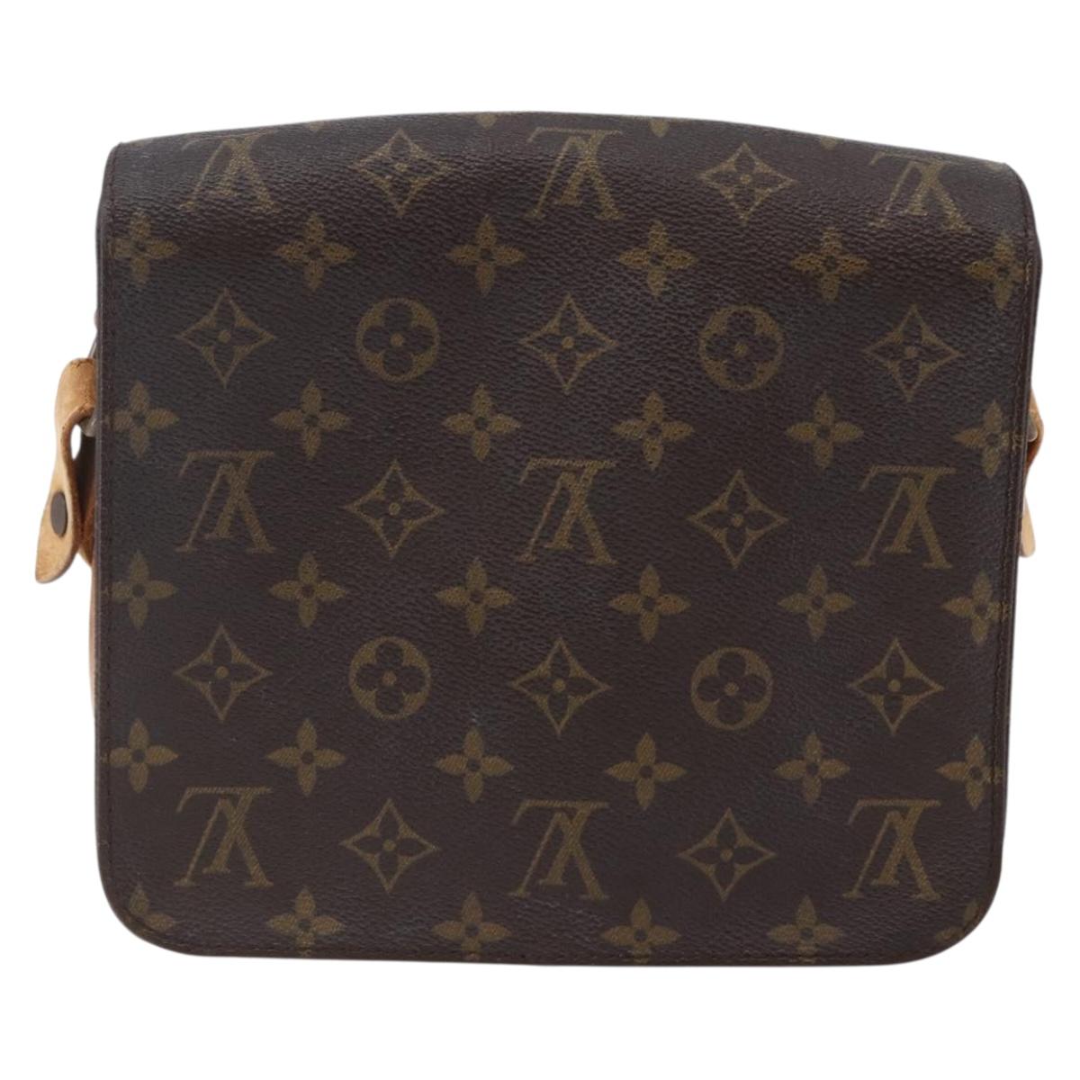 LOUIS VUITTON Monogram Cartouchiere MM Shoulder Bag M51253 LV Auth BA6642