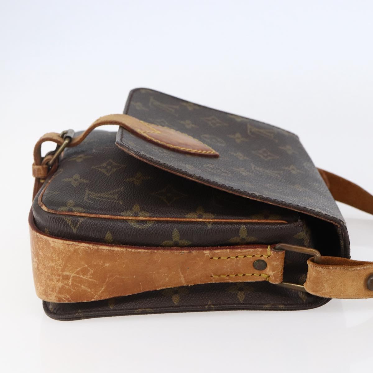 LOUIS VUITTON Monogram Cartouchiere MM Shoulder Bag M51253 LV Auth BA6642