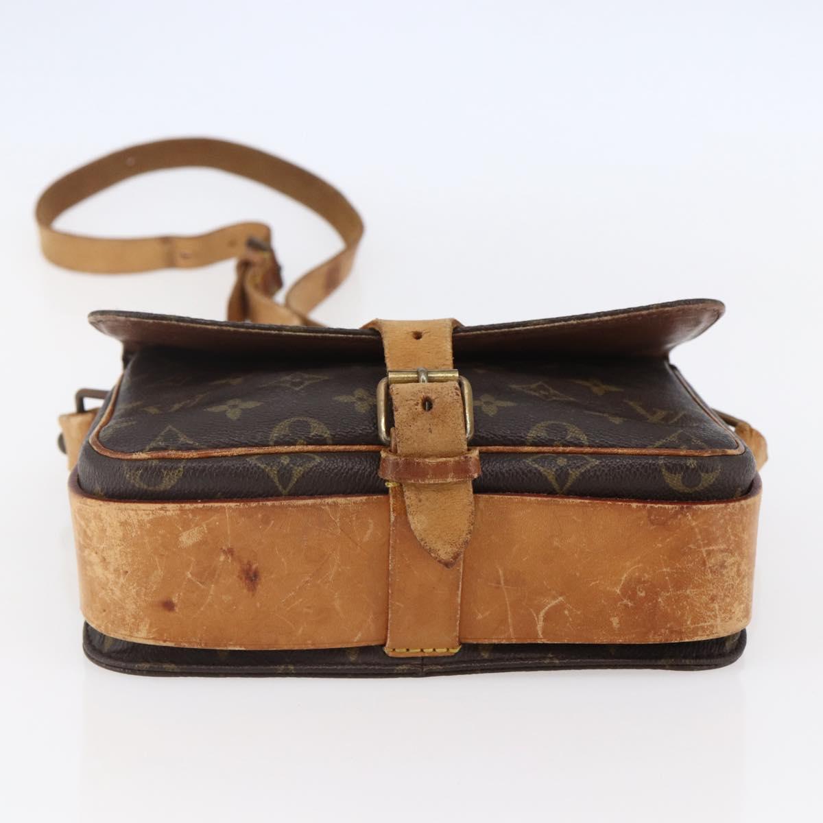 LOUIS VUITTON Monogram Cartouchiere MM Shoulder Bag M51253 LV Auth BA6642