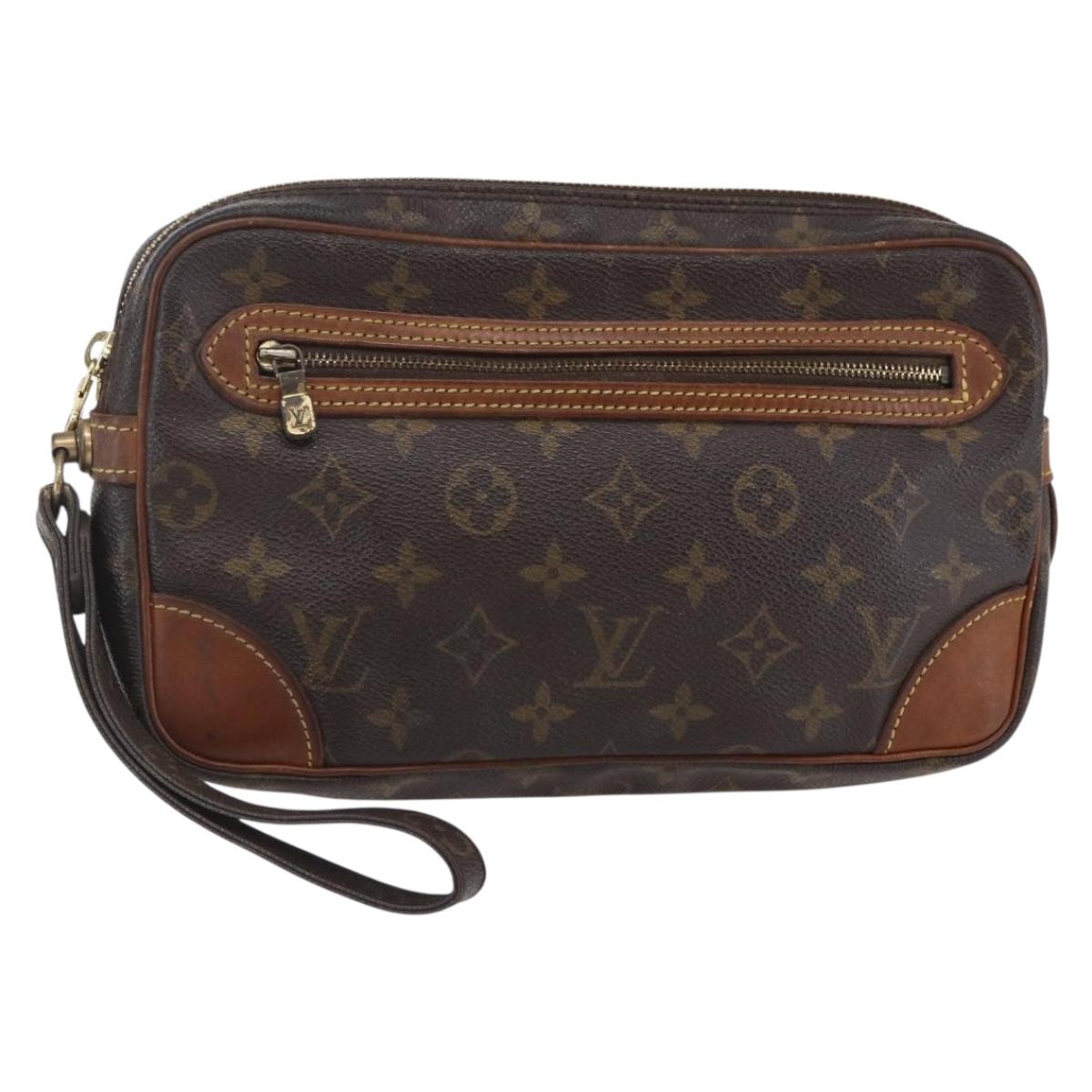 LOUIS VUITTON Monogram Marly Dragonne GM Clutch Bag M51825 LV Auth BA6643
