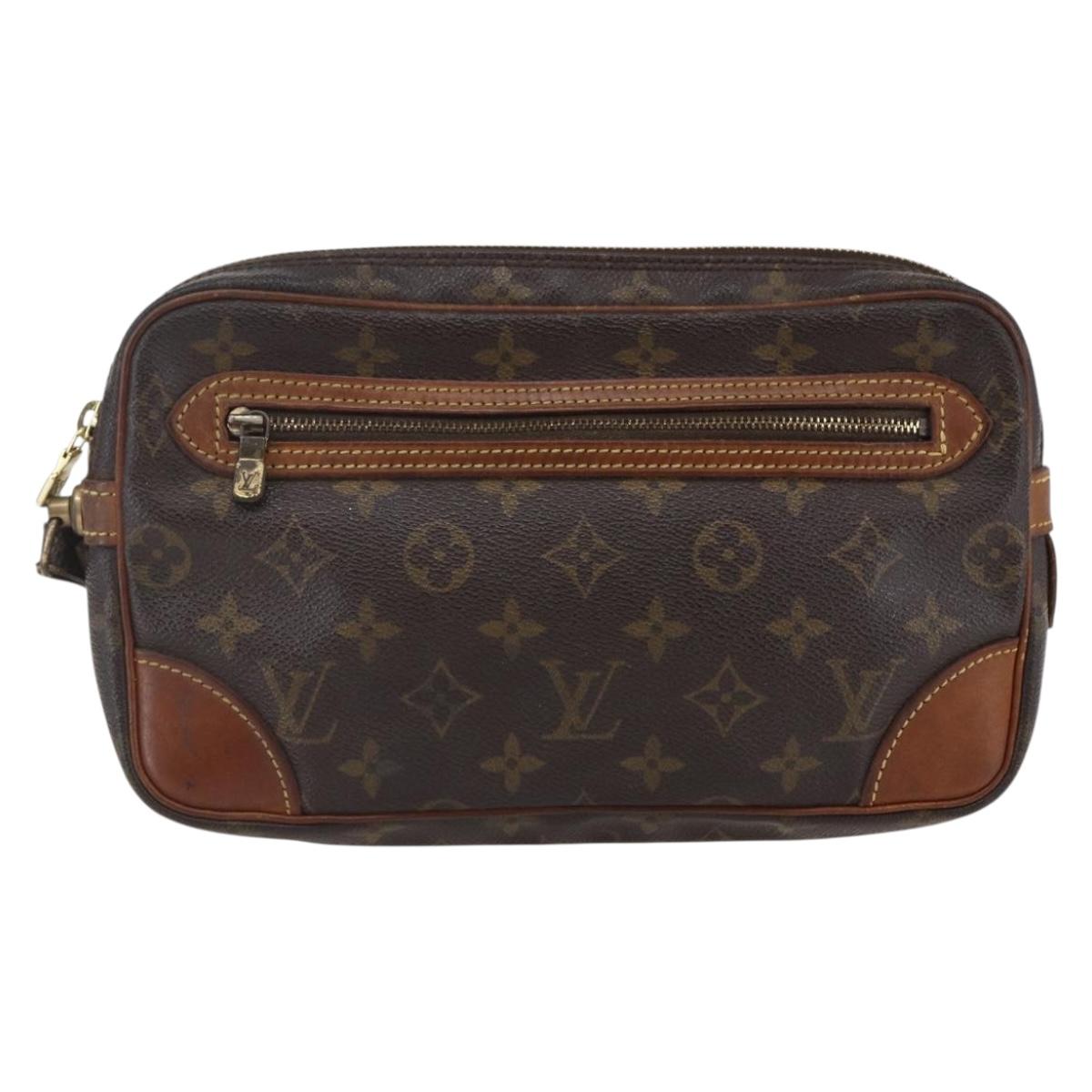 LOUIS VUITTON Monogram Marly Dragonne GM Clutch Bag M51825 LV Auth BA6643