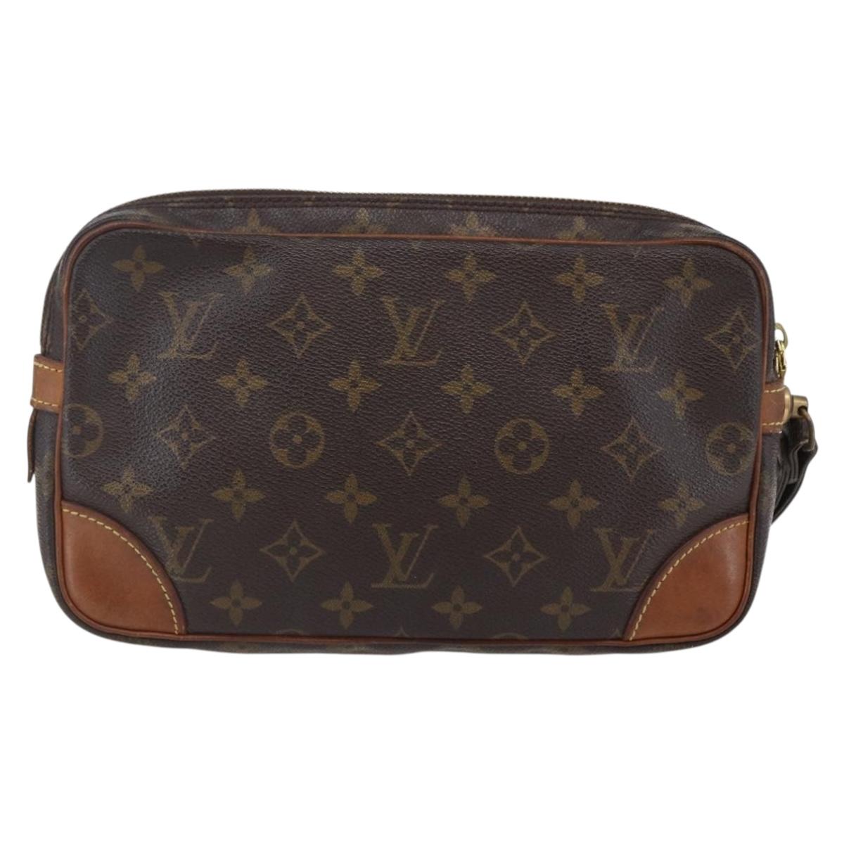 LOUIS VUITTON Monogram Marly Dragonne GM Clutch Bag M51825 LV Auth BA6643