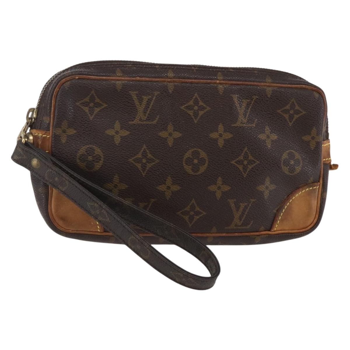 LOUIS VUITTON Monogram Marly Dragonne PM Clutch Bag M51827 LV Auth BA6644