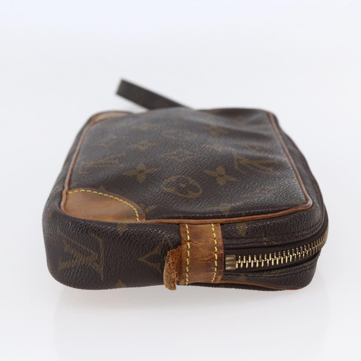 LOUIS VUITTON Monogram Marly Dragonne PM Clutch Bag M51827 LV Auth BA6644