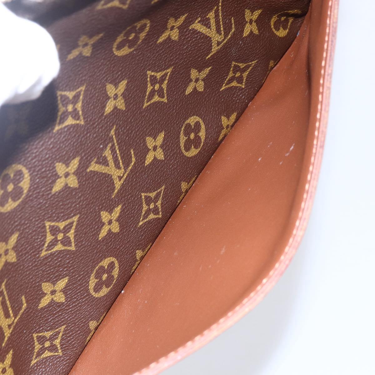 LOUIS VUITTON Monogram Compiegne 28 Clutch Bag M51845 LV Auth BA6646