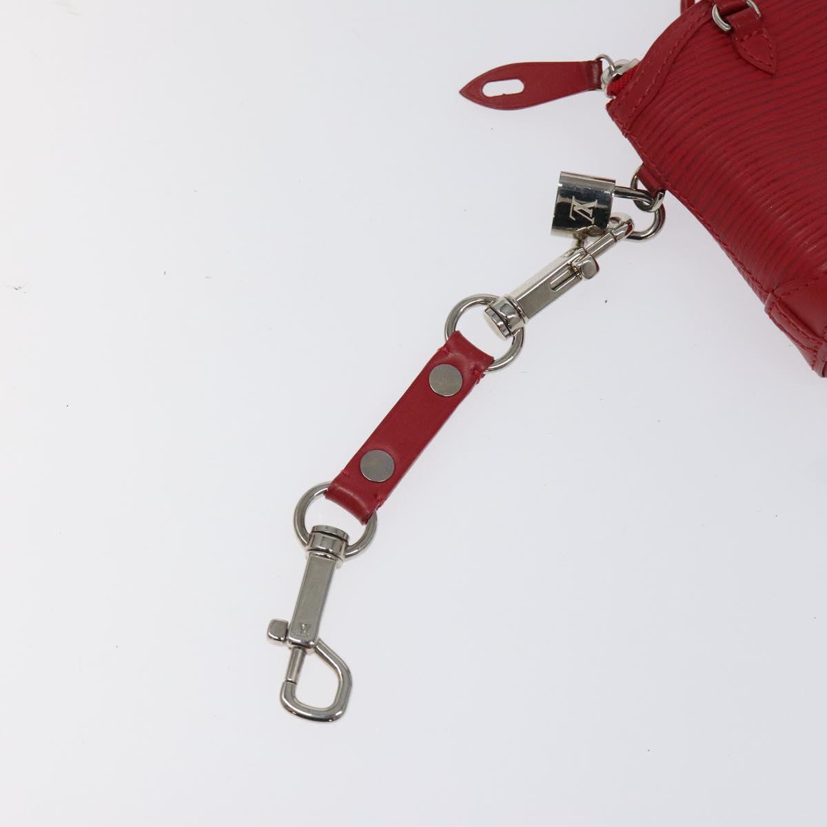 LOUIS VUITTON Epi Mini Lockit Charm Red M6001J LV Auth BA665