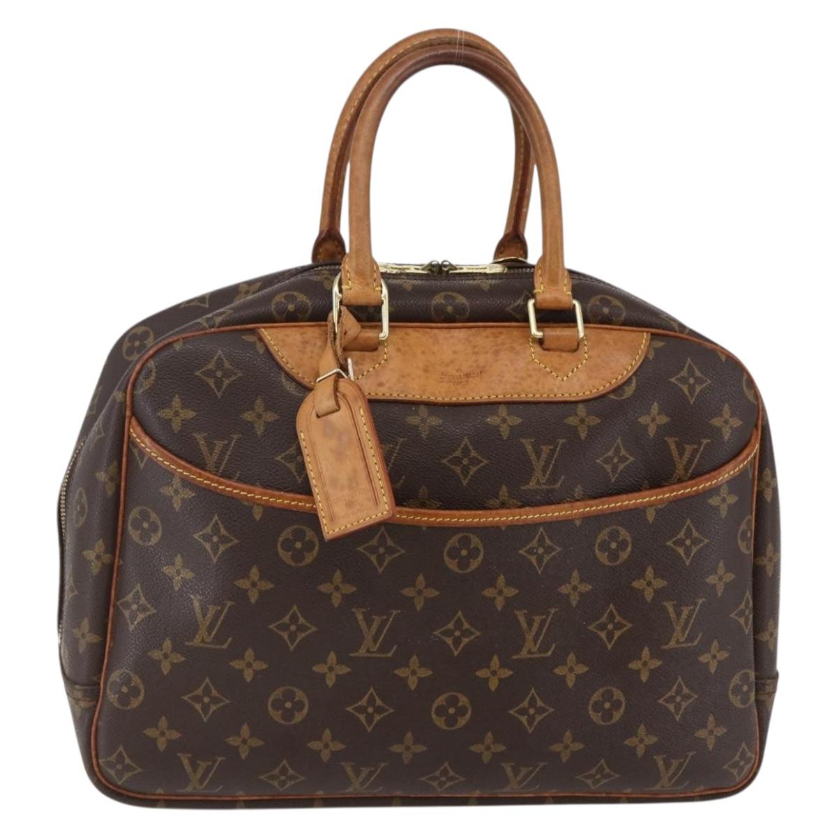 LOUIS VUITTON Monogram Deauville Hand Bag M47270 LV Auth BA6654