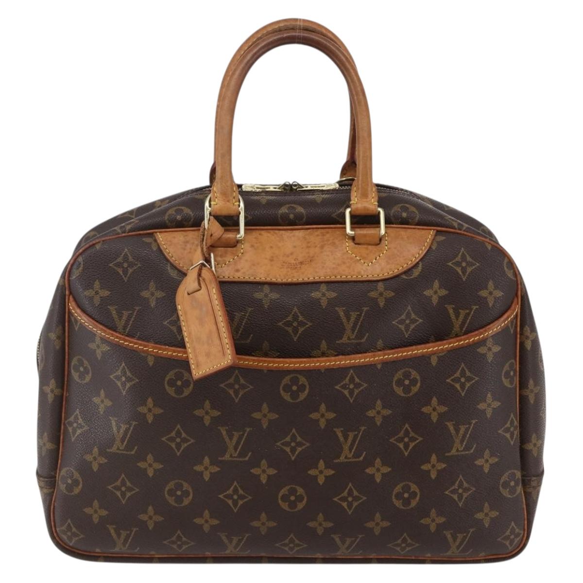 LOUIS VUITTON Monogram Deauville Hand Bag M47270 LV Auth BA6654