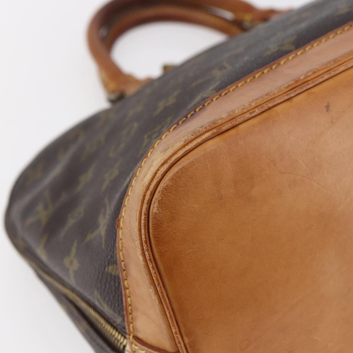 LOUIS VUITTON Monogram Alma Hand Bag M51130 LV Auth BA6655