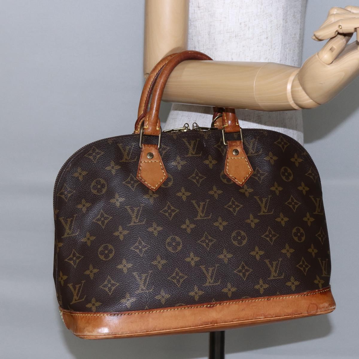 LOUIS VUITTON Monogram Alma Hand Bag M51130 LV Auth BA6655