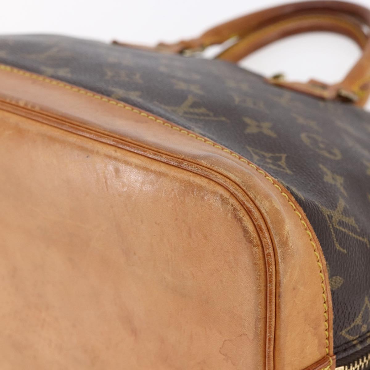 LOUIS VUITTON Monogram Alma Hand Bag M51130 LV Auth BA6656