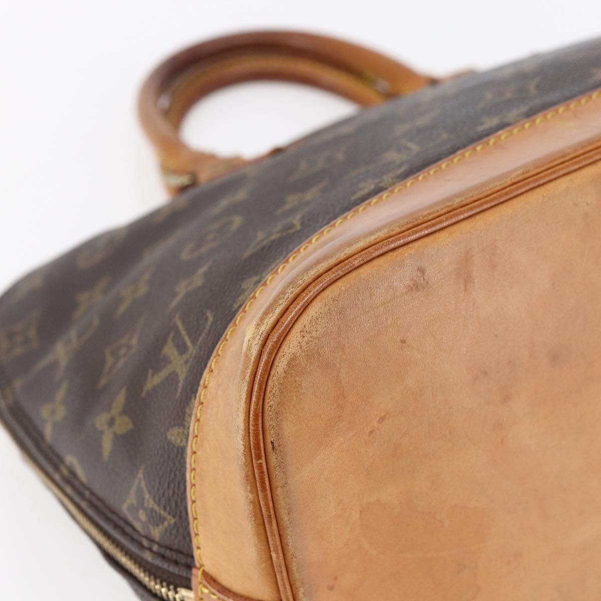 LOUIS VUITTON Monogram Alma Hand Bag M51130 LV Auth BA6656