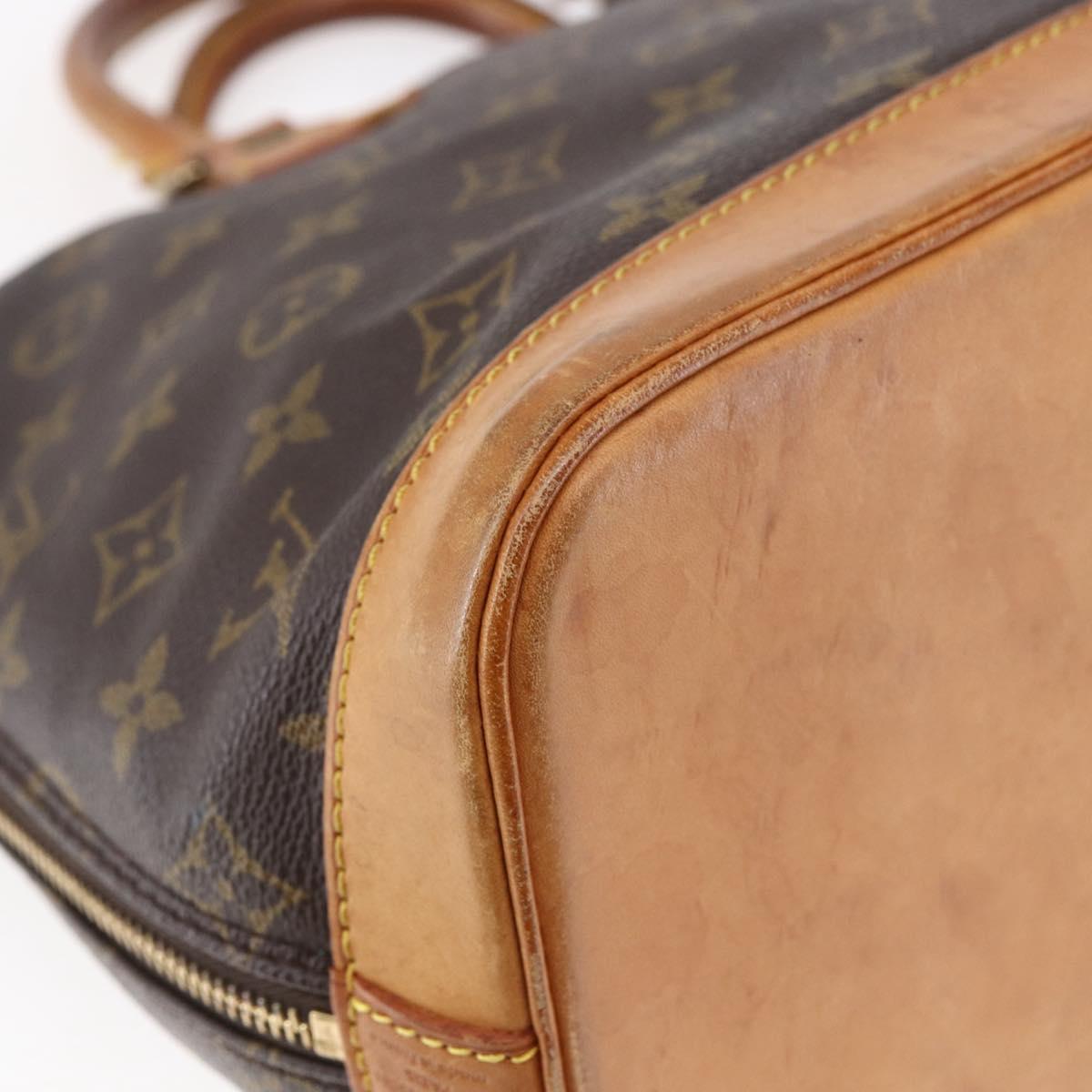LOUIS VUITTON Monogram Alma Hand Bag M51130 LV Auth BA6656