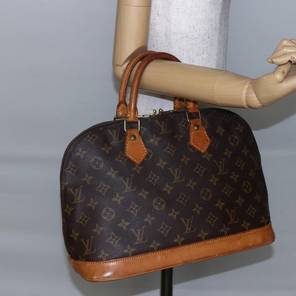 LOUIS VUITTON Monogram Alma Hand Bag M51130 LV Auth BA6656