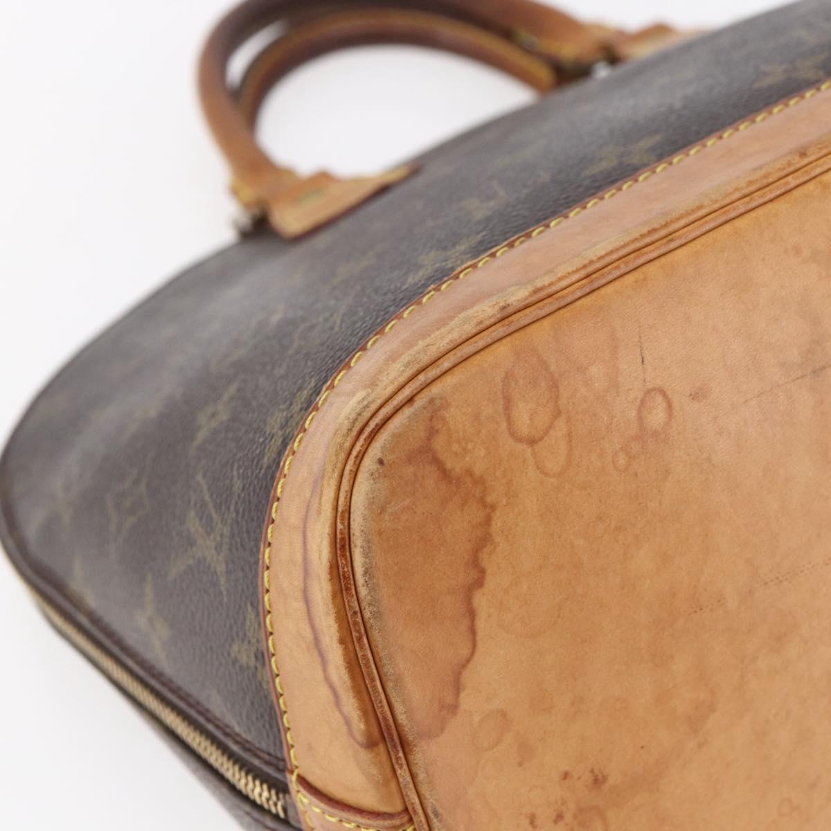 LOUIS VUITTON Monogram Alma Hand Bag M51130 LV Auth BA6657