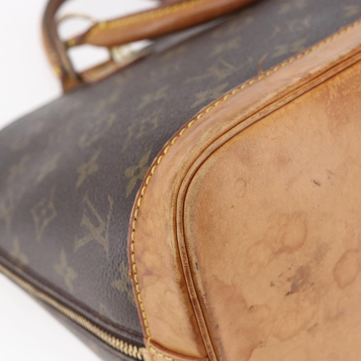 LOUIS VUITTON Monogram Alma Hand Bag M51130 LV Auth BA6657
