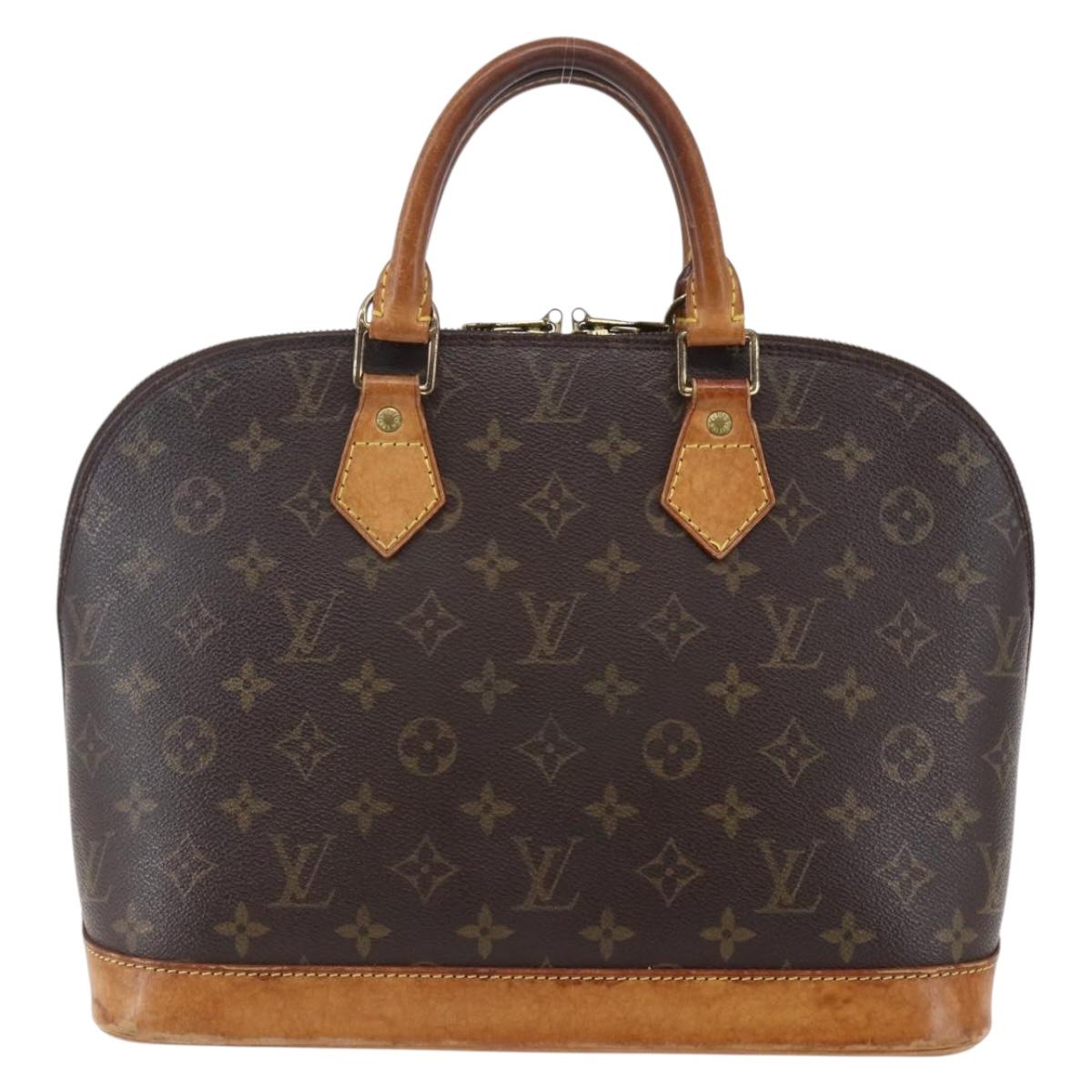 LOUIS VUITTON Monogram Alma Hand Bag M51130 LV Auth BA6657