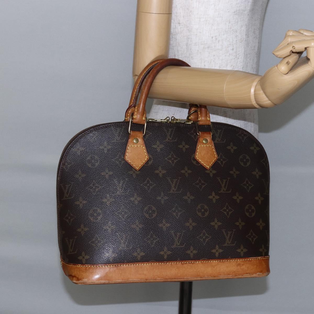 LOUIS VUITTON Monogram Alma Hand Bag M51130 LV Auth BA6657