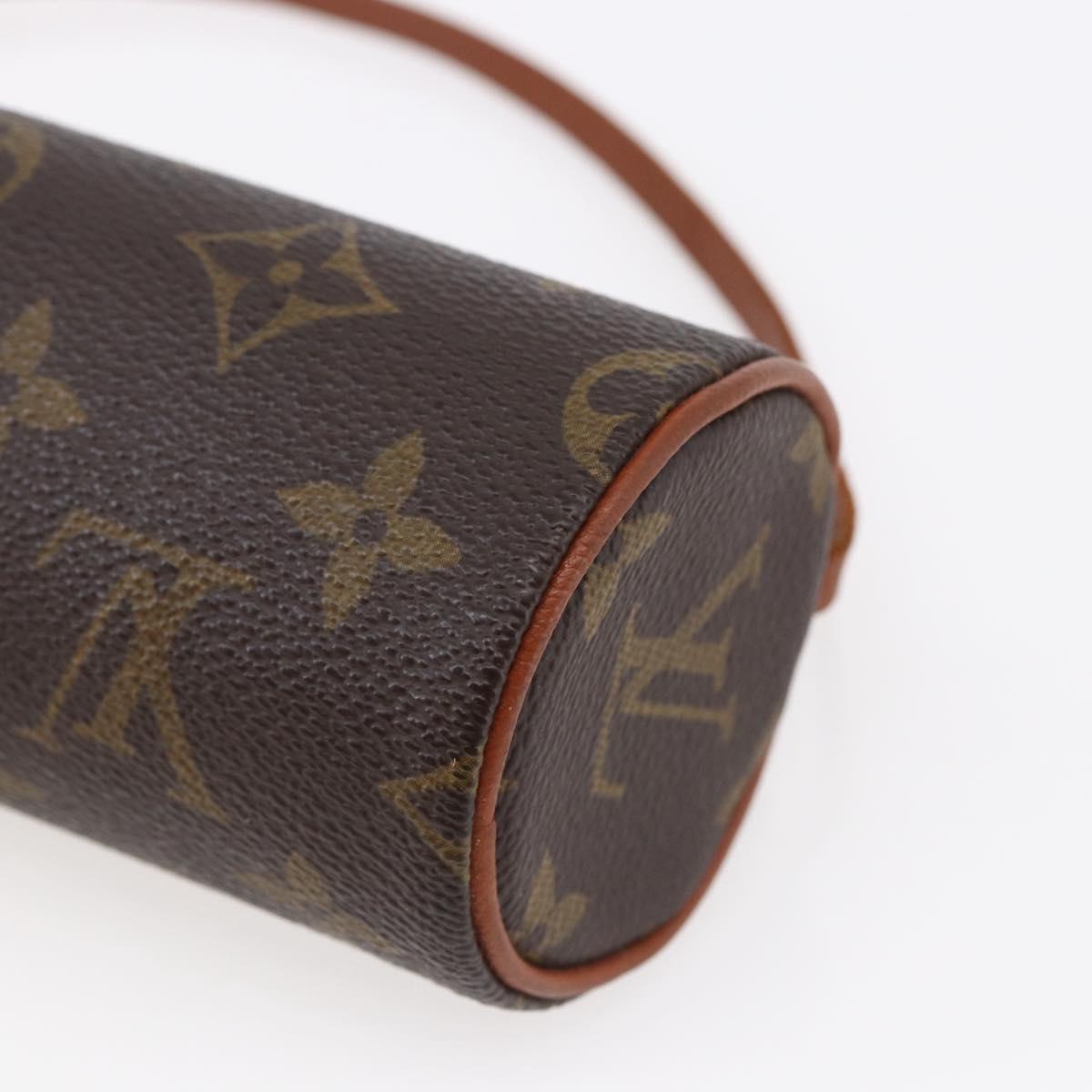 LOUIS VUITTON Monogram Papillon Pouch LV Auth BA6659