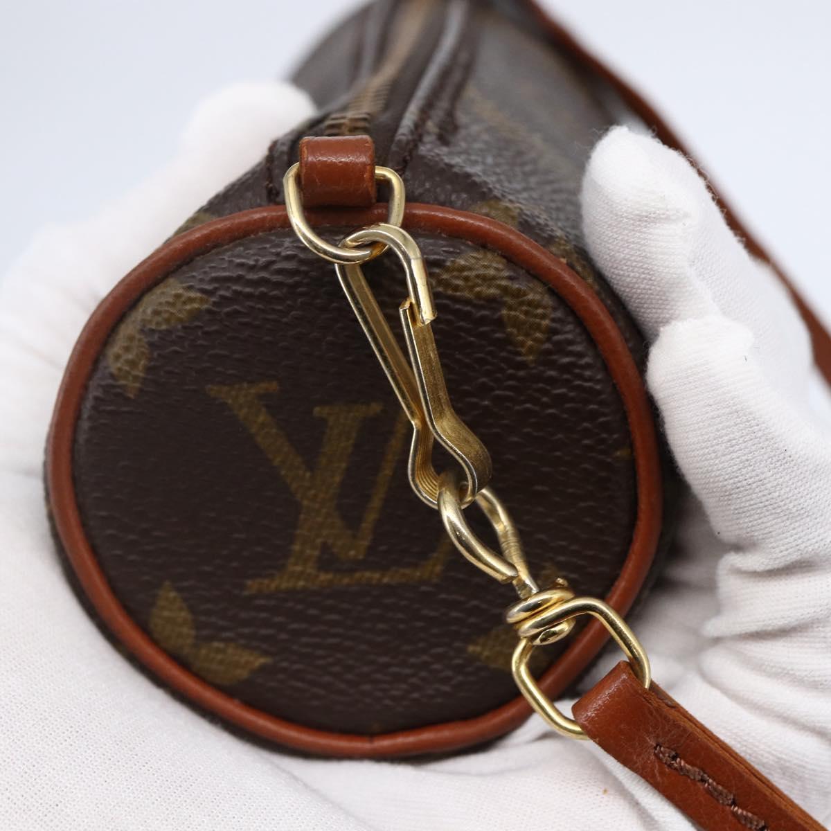 LOUIS VUITTON Monogram Papillon Pouch LV Auth BA6659