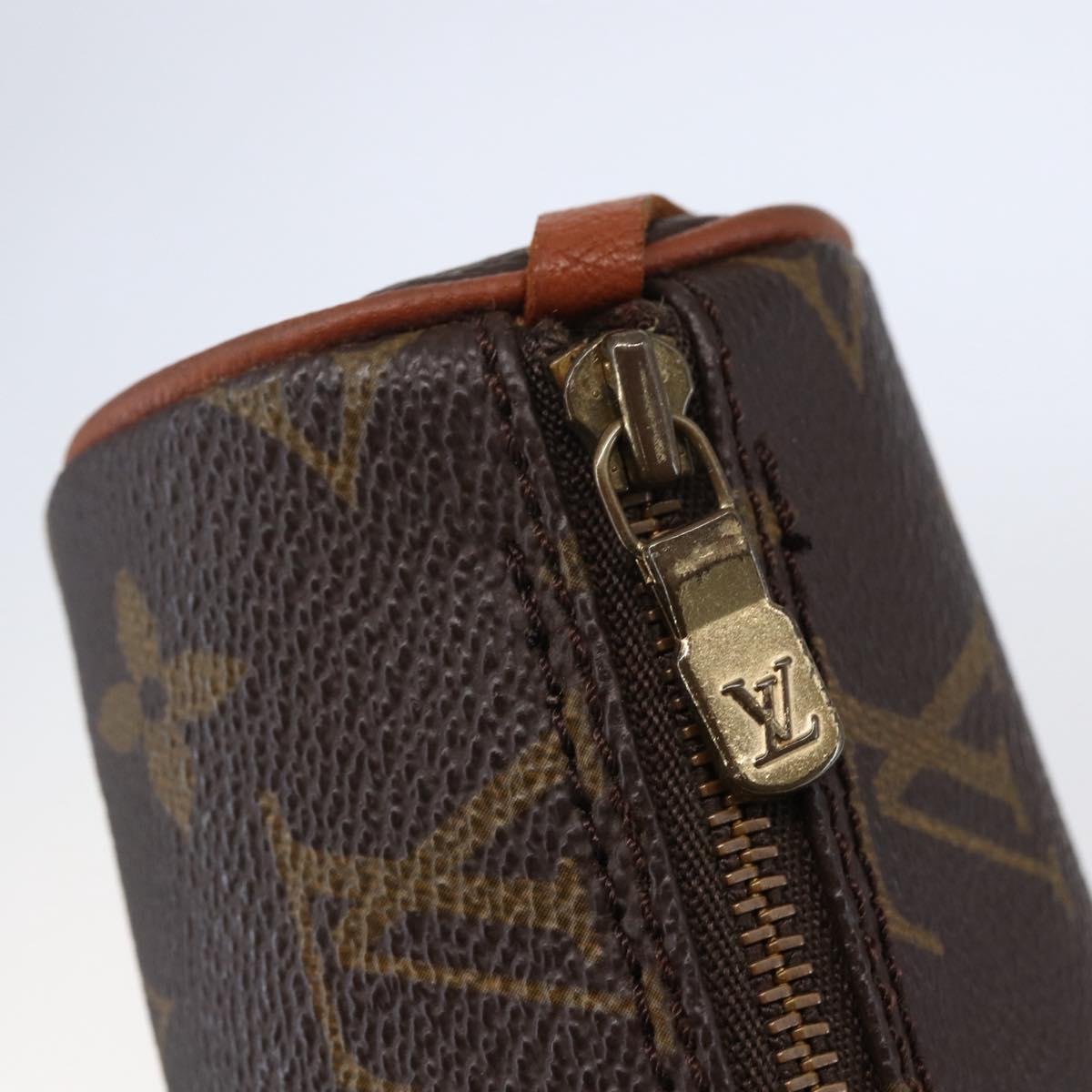 LOUIS VUITTON Monogram Papillon Pouch LV Auth BA6659