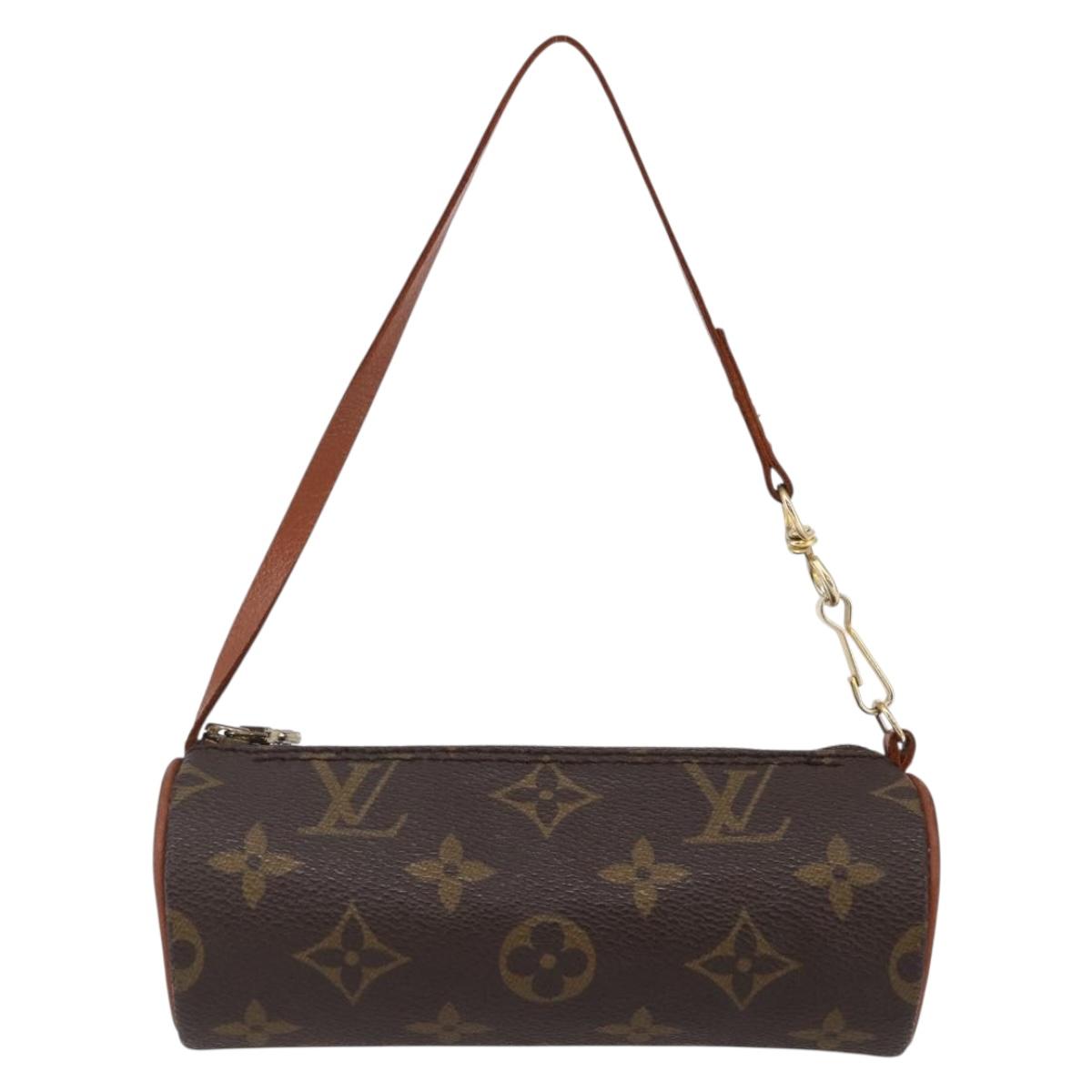 LOUIS VUITTON Monogram Papillon Pouch LV Auth BA6659