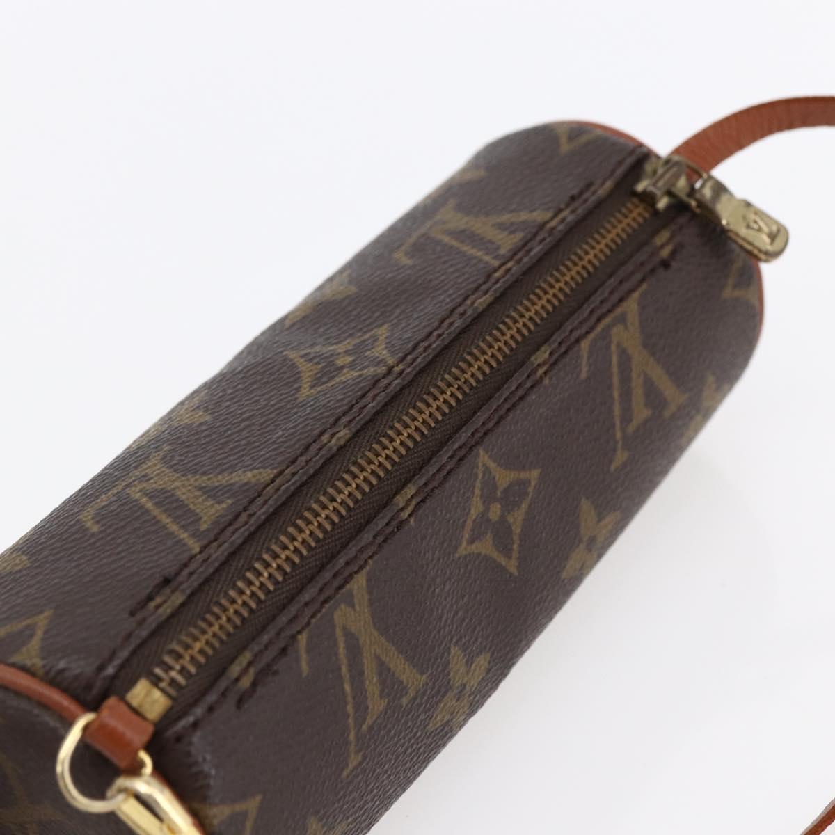 LOUIS VUITTON Monogram Papillon Pouch LV Auth BA6659