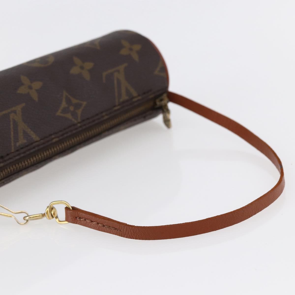 LOUIS VUITTON Monogram Papillon Pouch LV Auth BA6659