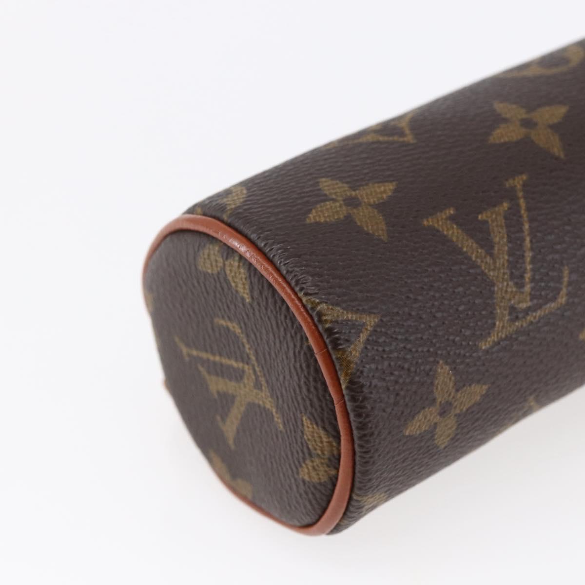 LOUIS VUITTON Monogram Papillon Pouch LV Auth BA6660