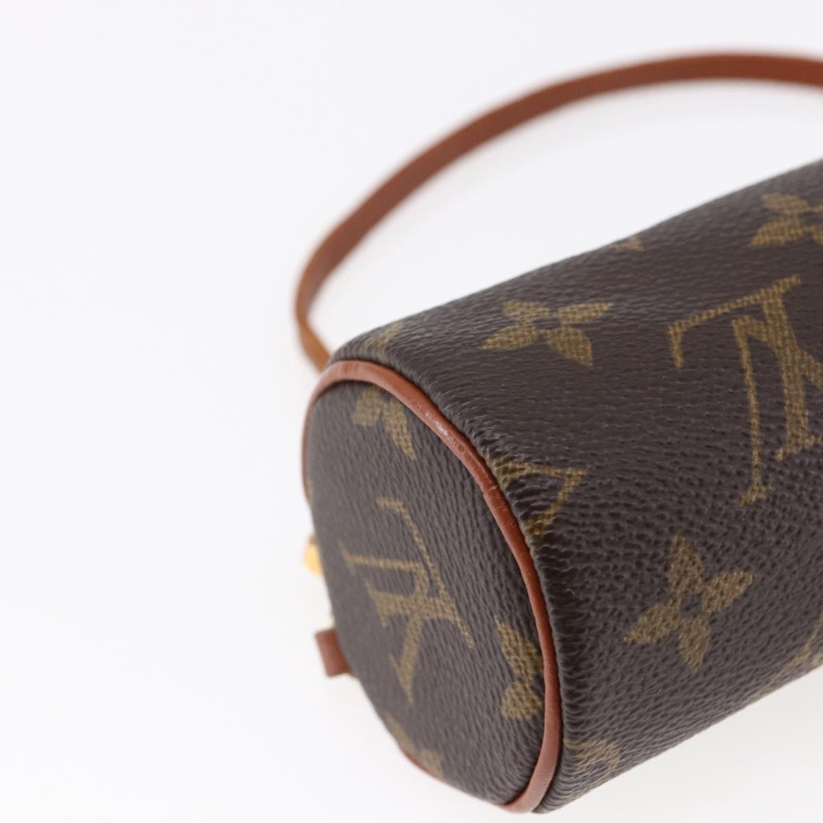 LOUIS VUITTON Monogram Papillon Pouch LV Auth BA6660