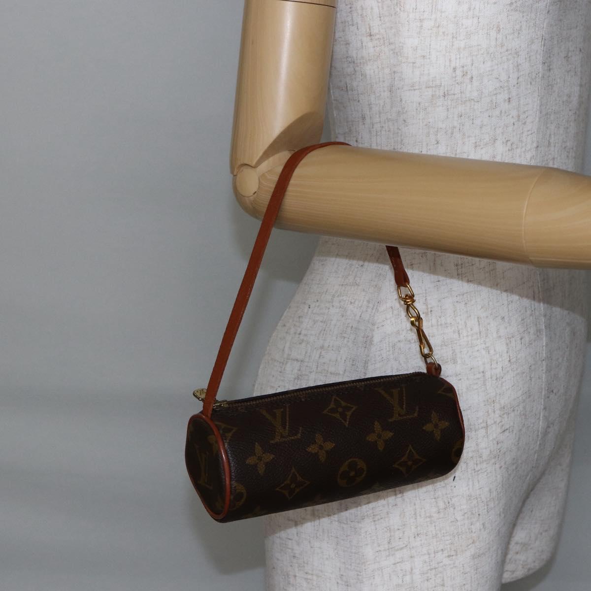 LOUIS VUITTON Monogram Papillon Pouch LV Auth BA6660