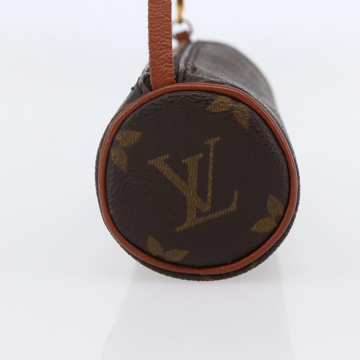 LOUIS VUITTON Monogram Papillon Pouch LV Auth BA6660
