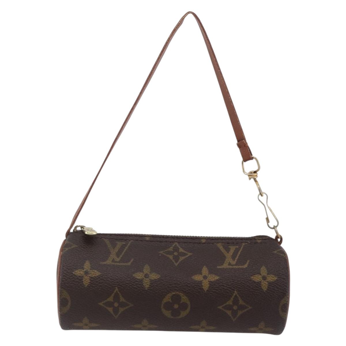 LOUIS VUITTON Monogram Papillon Pouch LV Auth BA6661