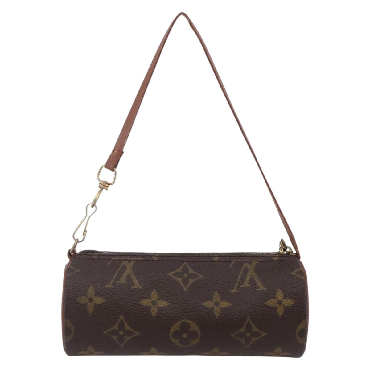 LOUIS VUITTON Monogram Papillon Pouch LV Auth BA6661