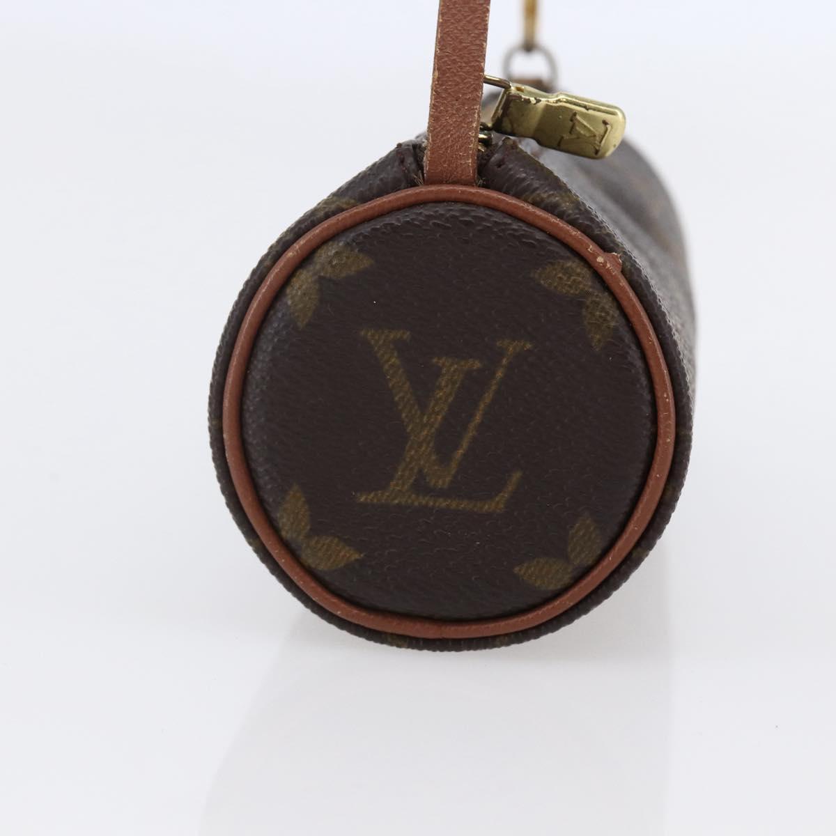 LOUIS VUITTON Monogram Papillon Pouch LV Auth BA6661