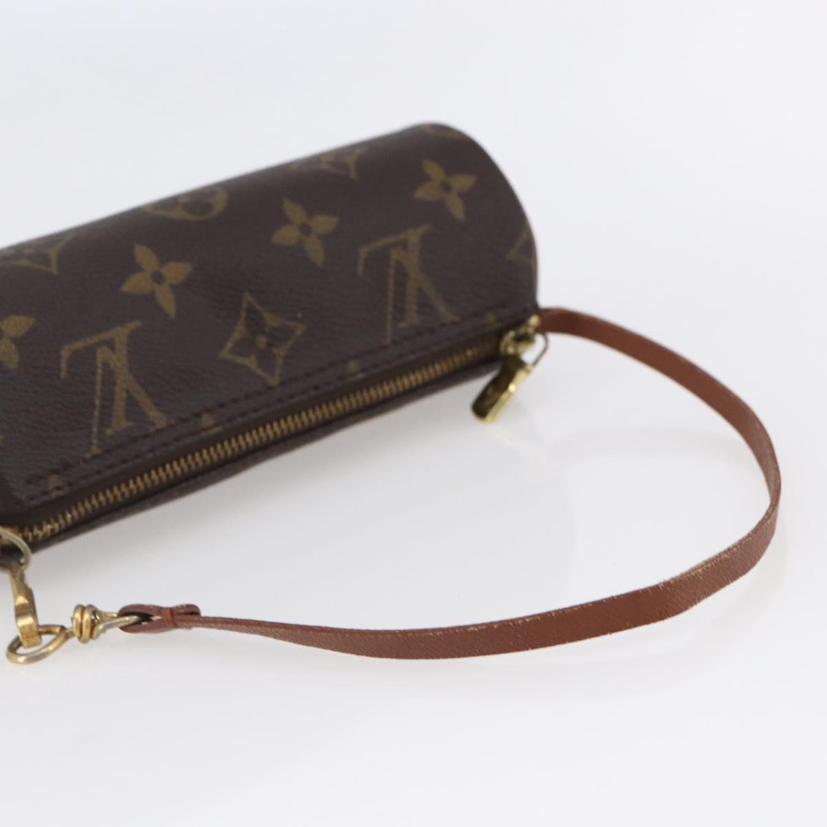 LOUIS VUITTON Monogram Papillon Pouch LV Auth BA6661