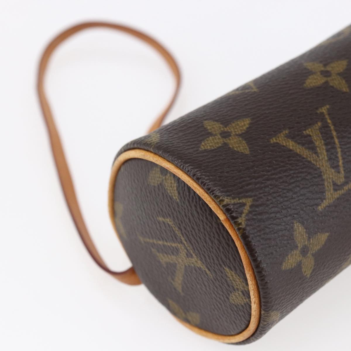 LOUIS VUITTON Monogram Papillon Pouch LV Auth BA6662