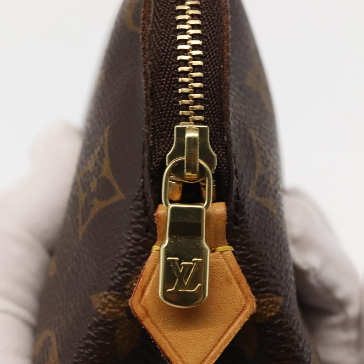 LOUIS VUITTON Monogram Pochette Cosmetic PM Pouch M43998 LV Auth BA6663