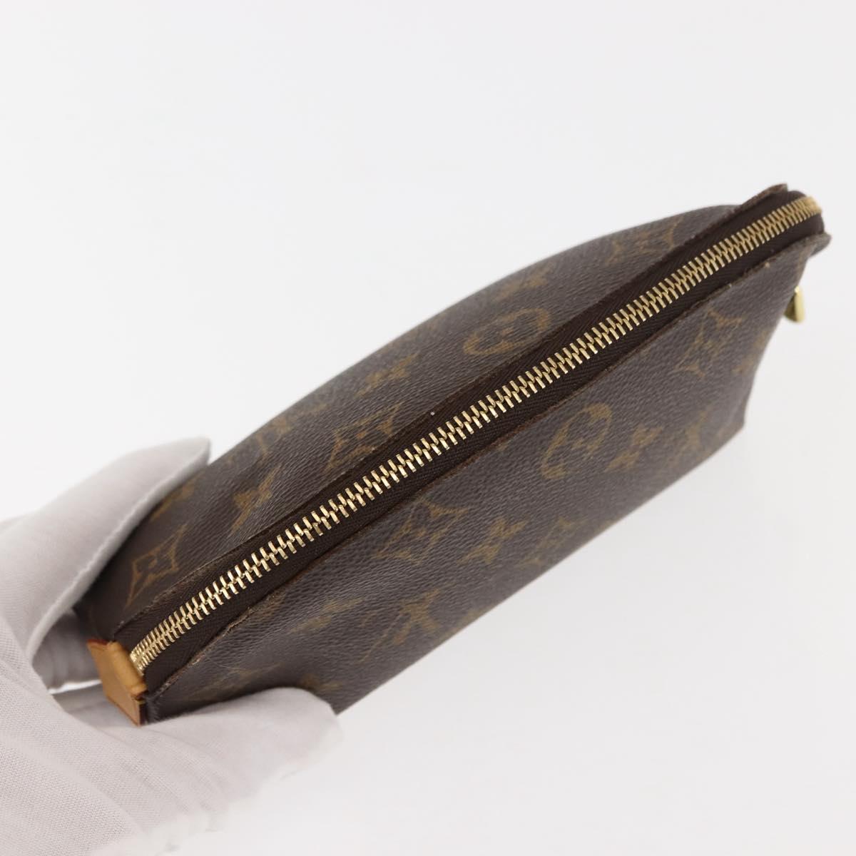 LOUIS VUITTON Monogram Pochette Cosmetic PM Pouch M43998 LV Auth BA6663