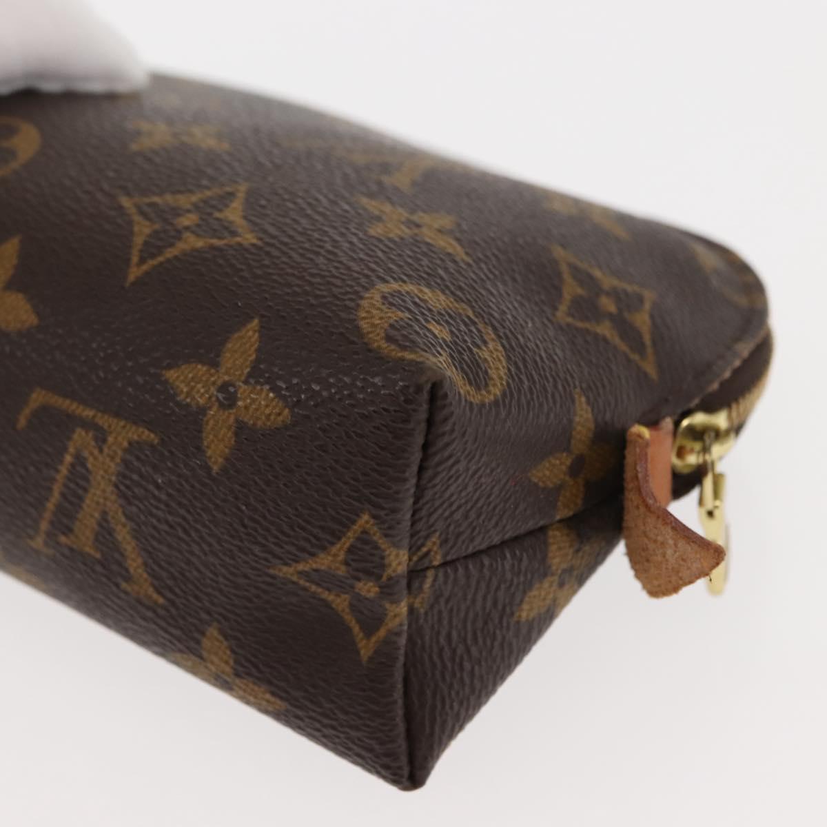 LOUIS VUITTON Monogram Pochette Cosmetic PM Pouch M43998 LV Auth BA6664