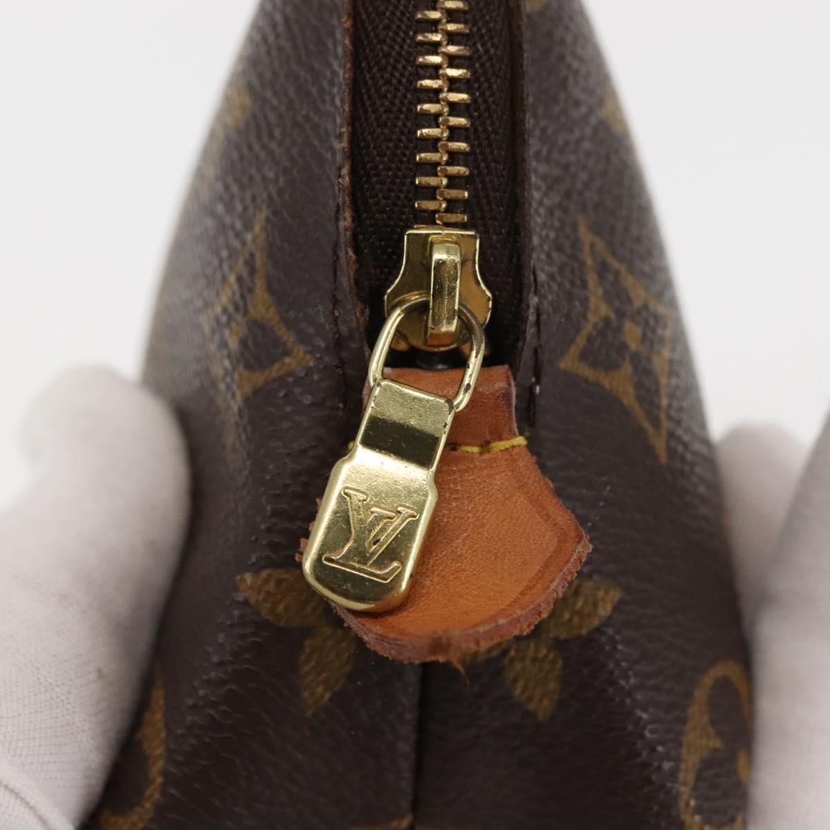 LOUIS VUITTON Monogram Pochette Cosmetic PM Pouch M43998 LV Auth BA6664