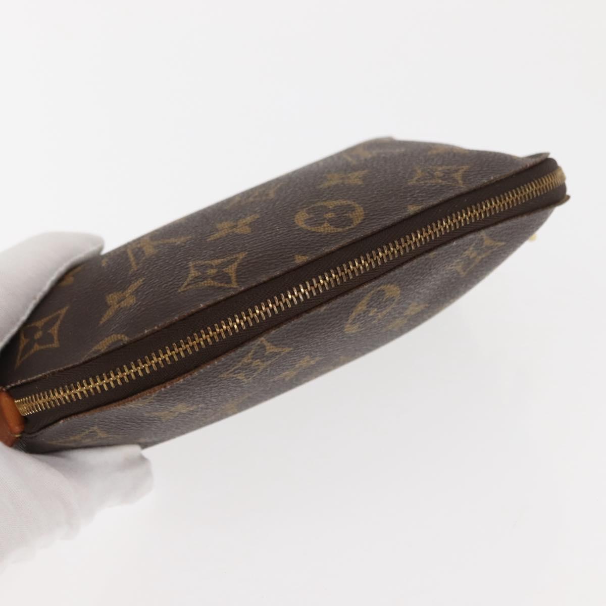 LOUIS VUITTON Monogram Pochette Cosmetic PM Pouch M43998 LV Auth BA6664